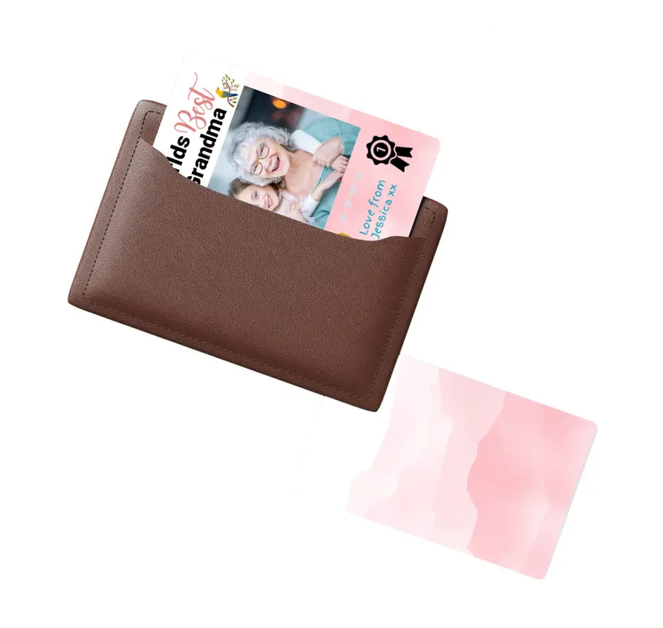 Worlds BEST Grandma (Custom) Wallet-Sized Card
