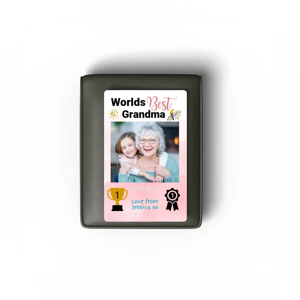 Worlds BEST Grandma (Custom) Wallet-Sized Card