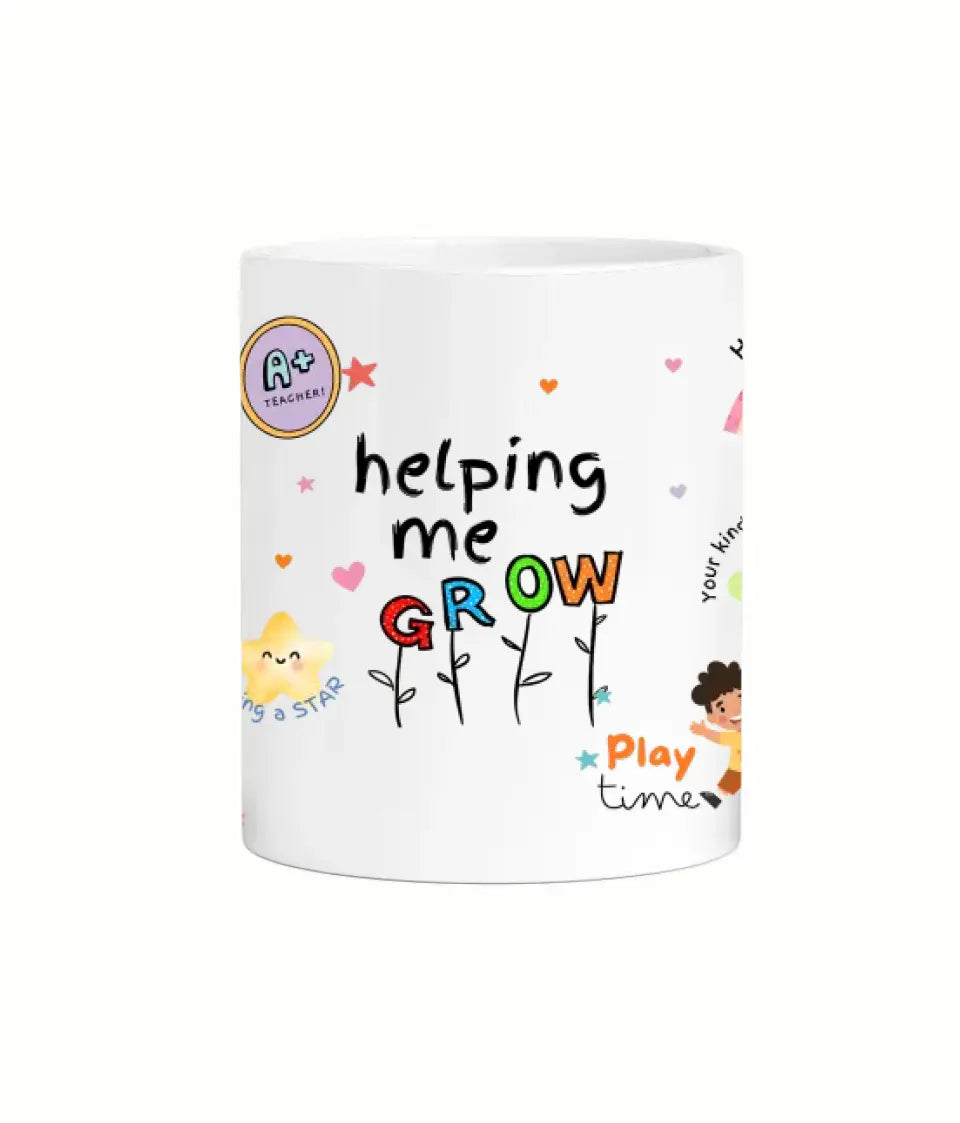 Helping me to grown thank you quotes gift mug