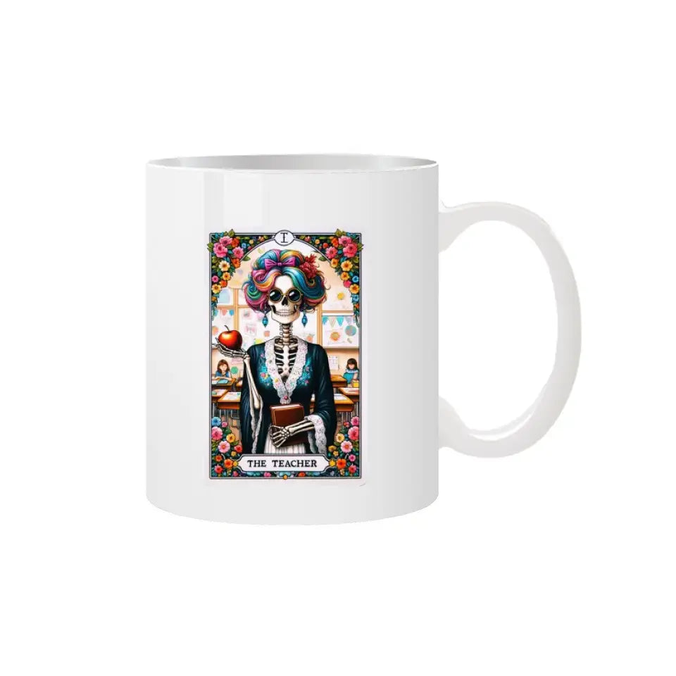 White ceramic mug with custom 'Thank You' message for teachers