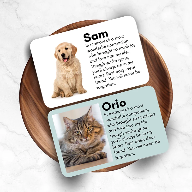 So Sorry For Your Loss - Pet Memorial Wallet Card