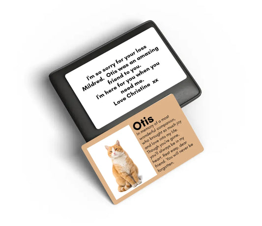 So Sorry For Your Loss - Pet Memorial Wallet Card