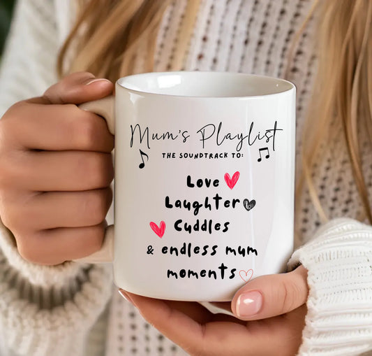 Mum Dad Music Song Playlist Mug - Family Love Gift