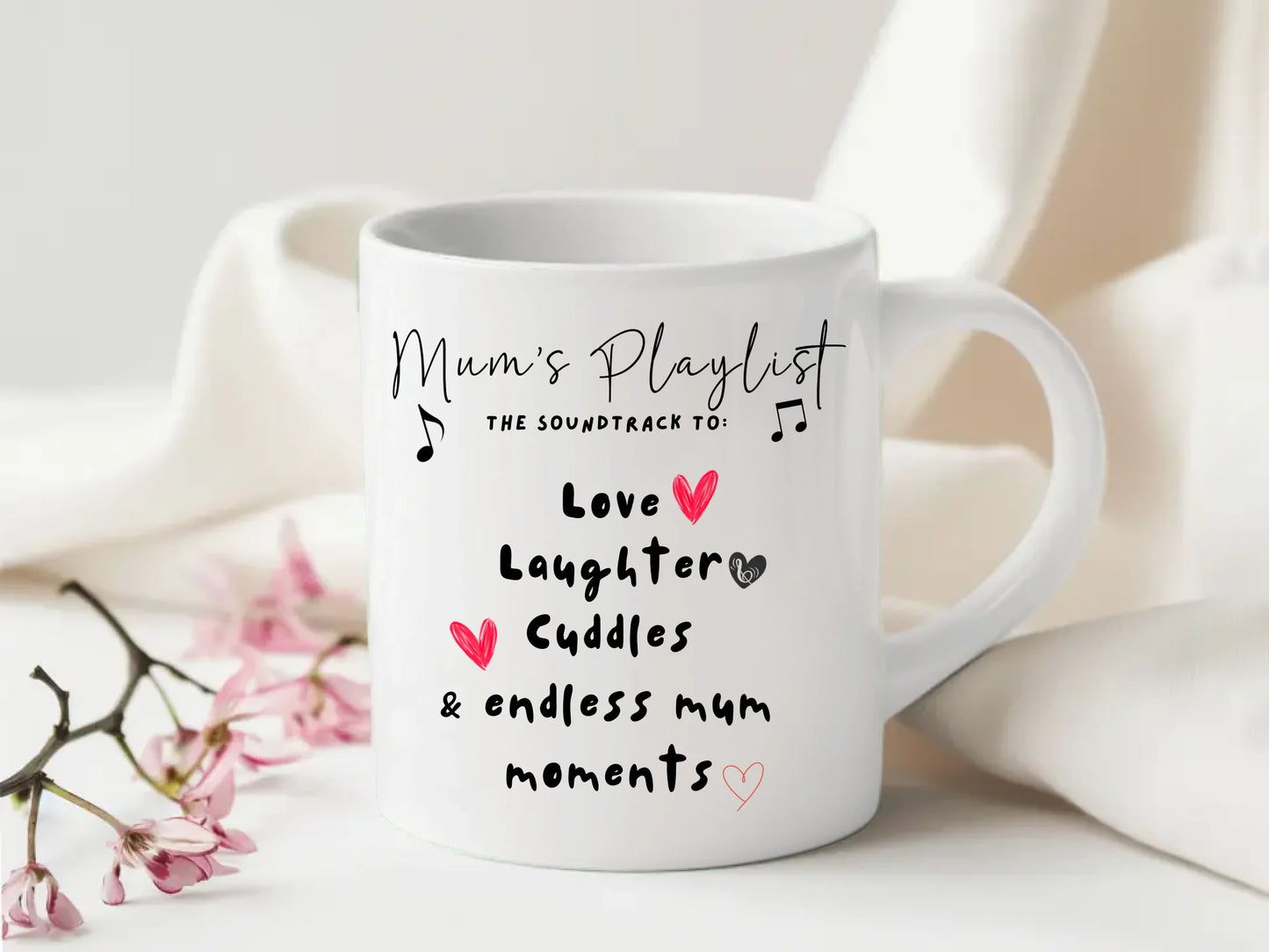 Mum Dad Music Song Playlist Mug - Family Love Gift