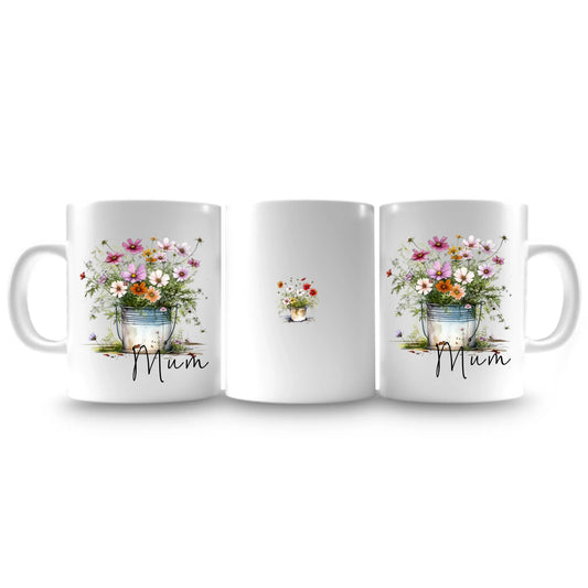 Wildflowers Floral Name Mum Mug