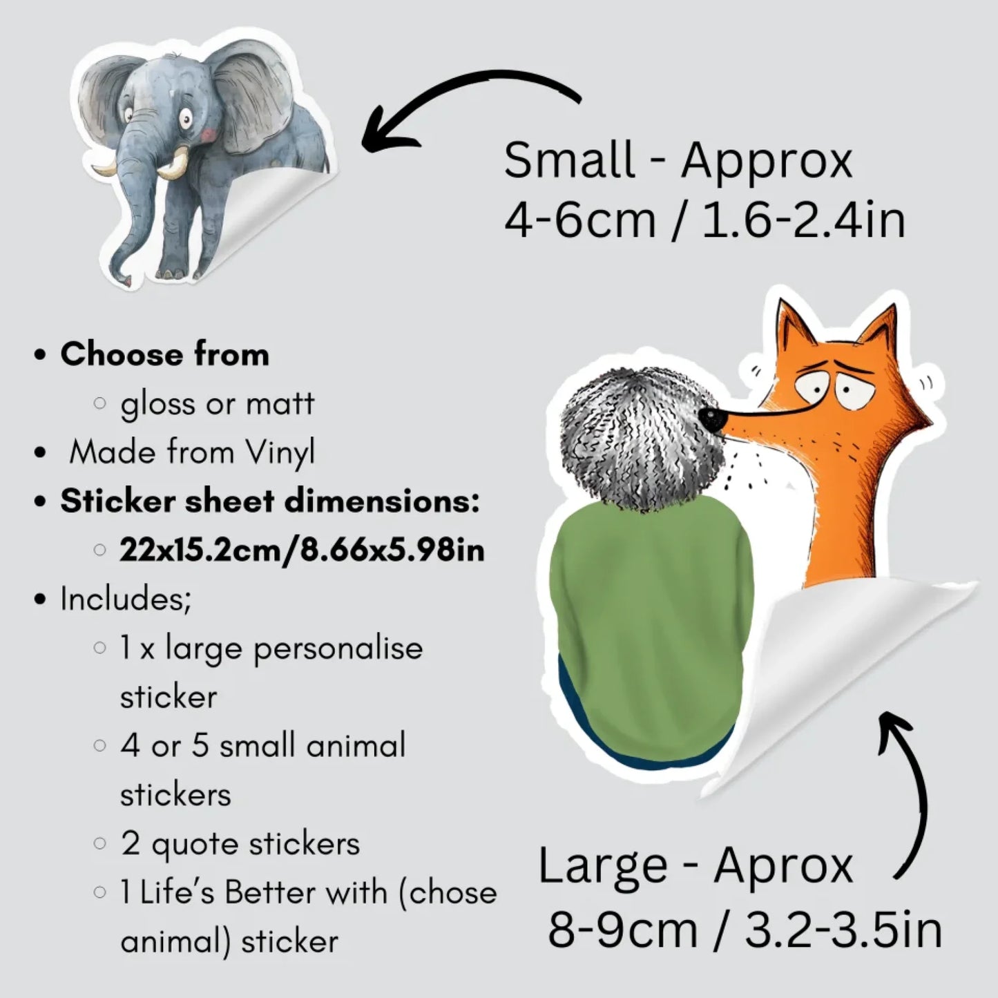 Sticker sheet info
