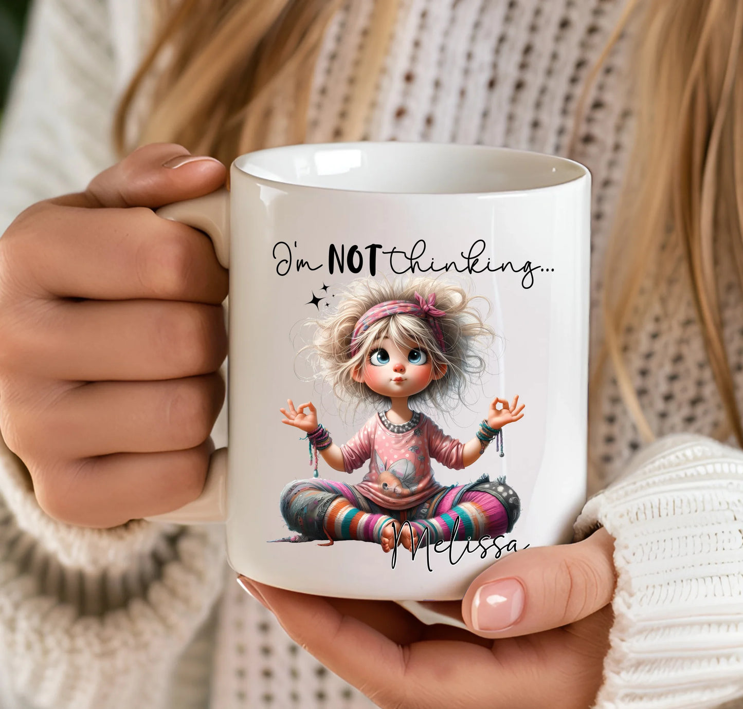 Personalised I'm Not Thinking Meditation Mug