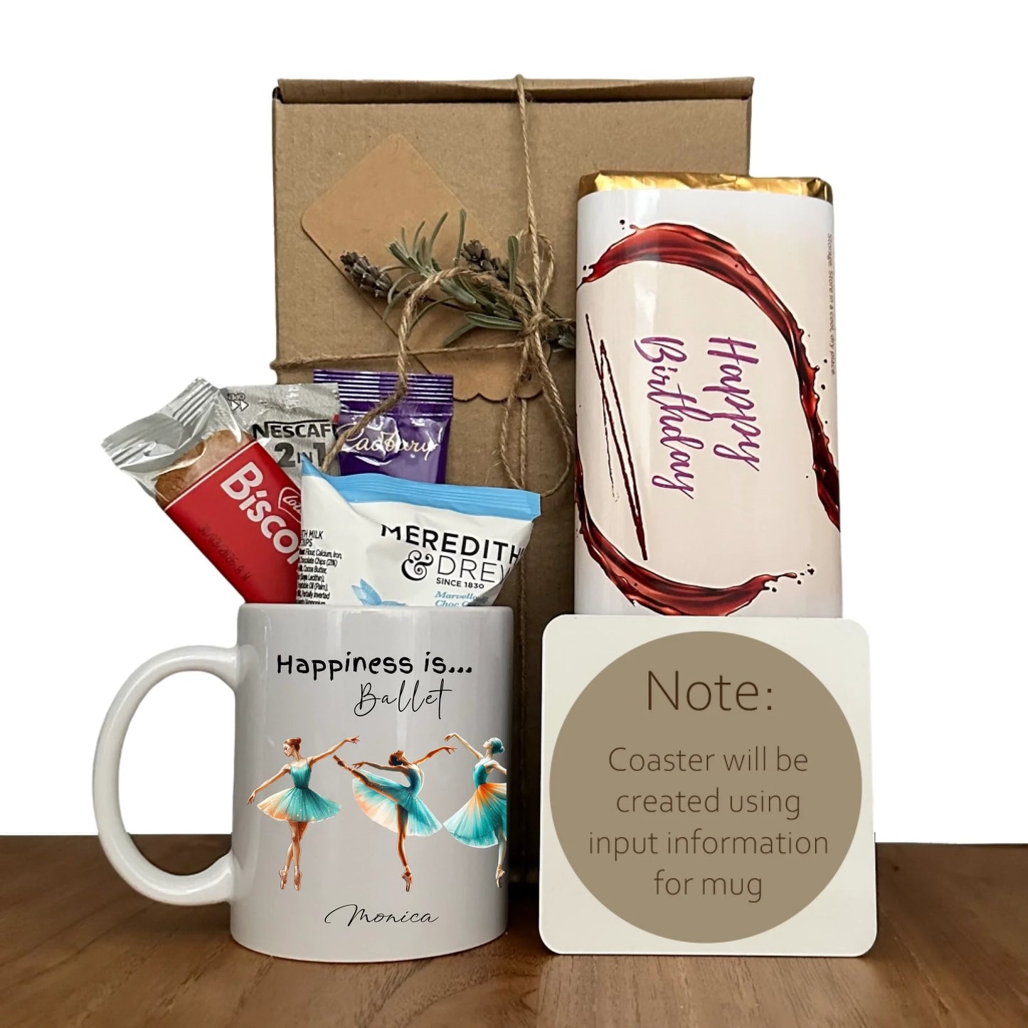 bLANK MUG AND COASTER white
