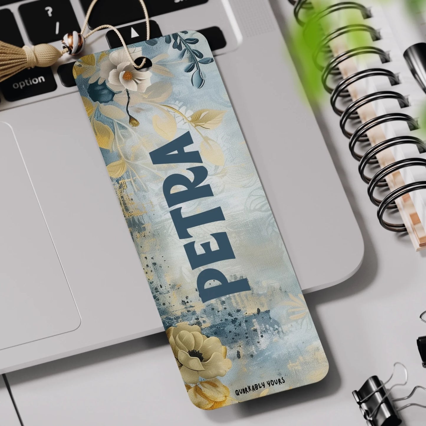 Floral personalised-bookmark-for-gifts