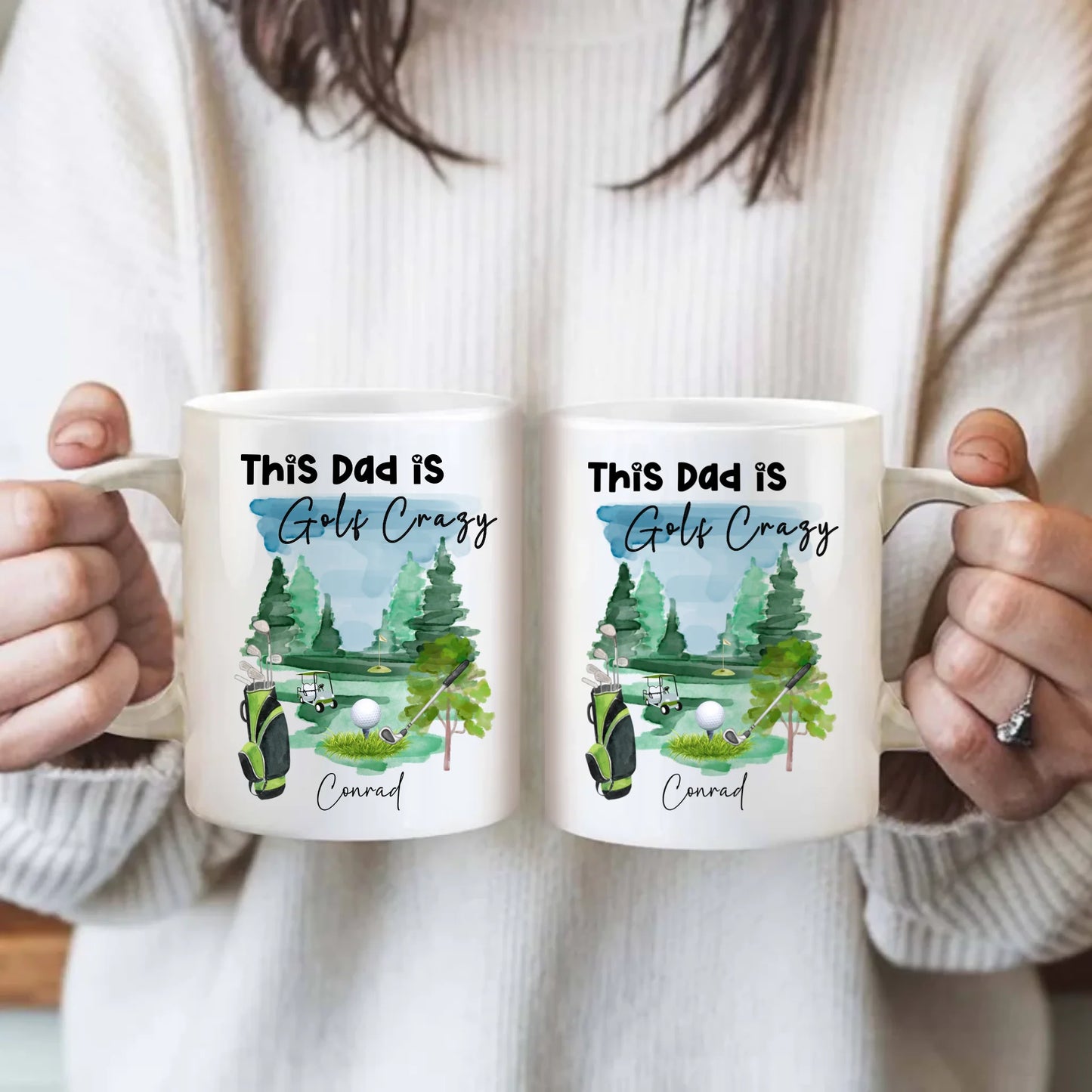 Bold design golf lover mug