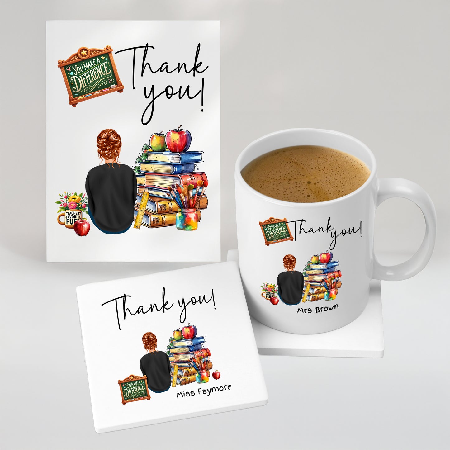 Gift Set 2 - Add Matching Coaster & Card