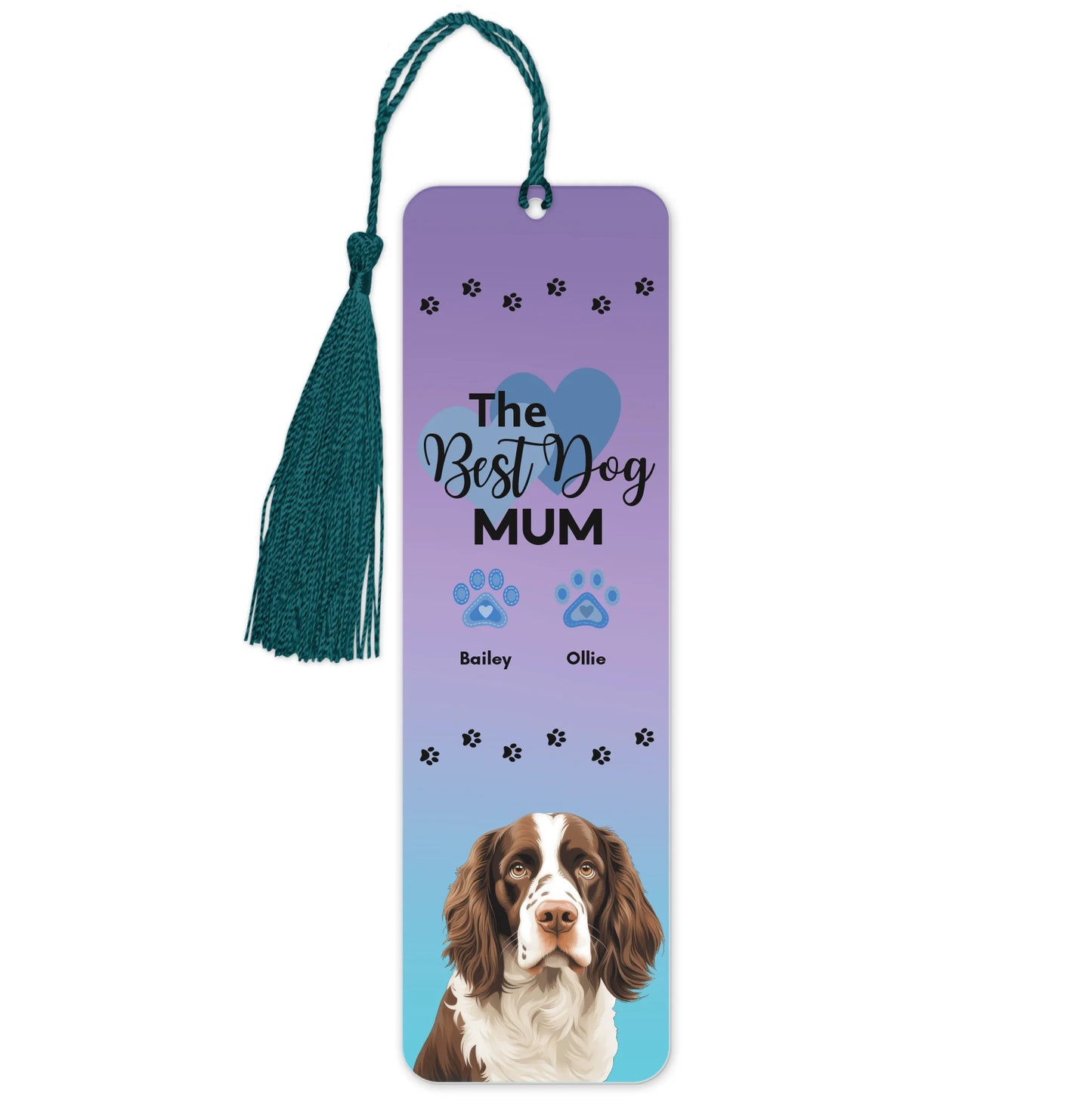 Unique dog lover gift bookmark