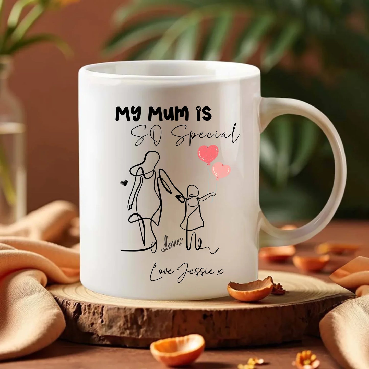custom message mug for mum