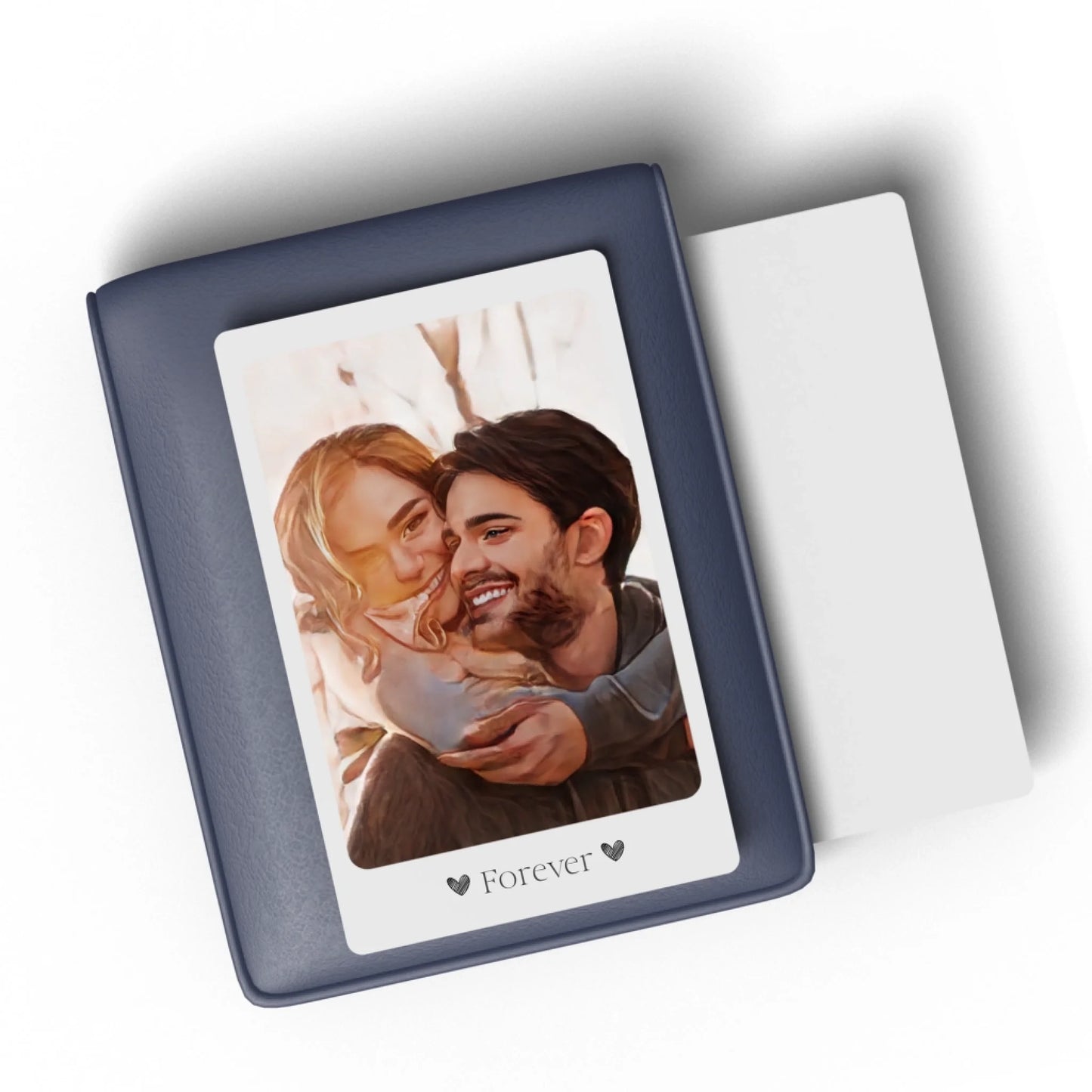 Birthday gift aluminium wallet card with custom text