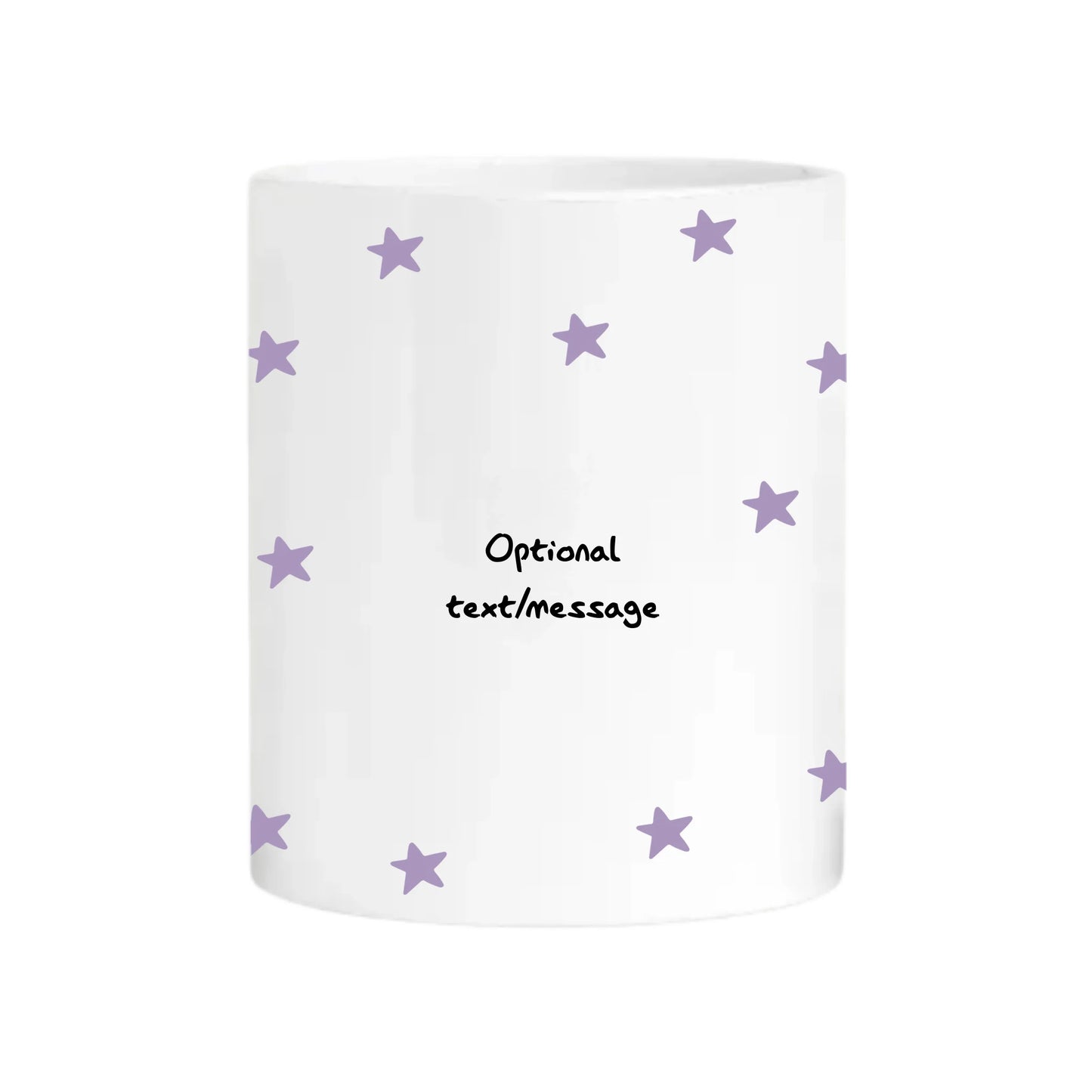 White mug with personalised bear title