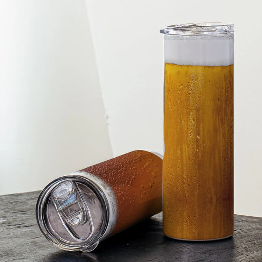 Funny beer-style coffee cup with name