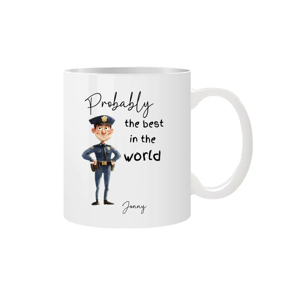 Best policeman mug with name