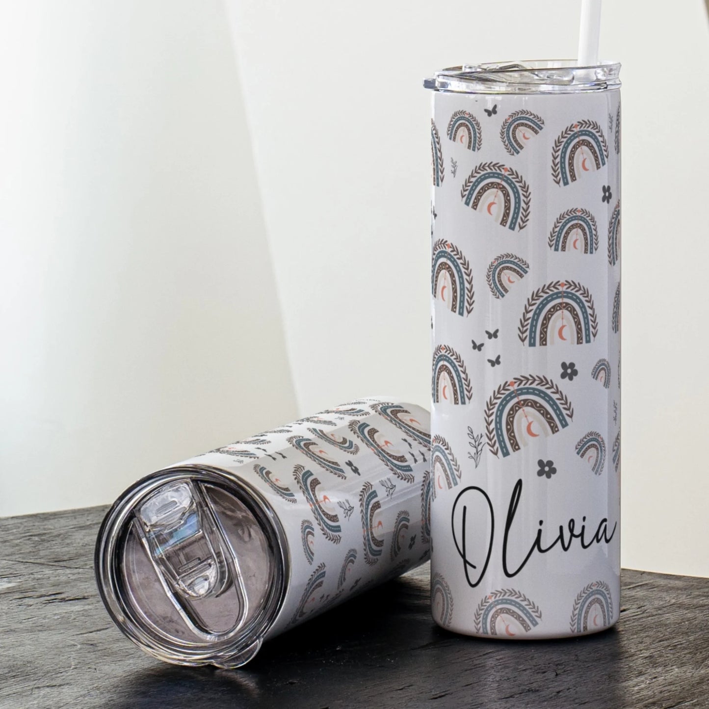 Custom rainbow cup gift idea for girls and teens