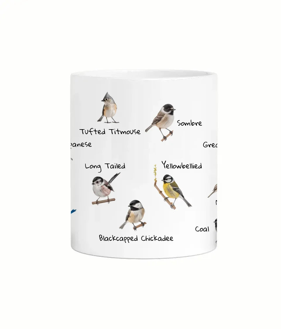 Blue tit coffee mug with custom design
