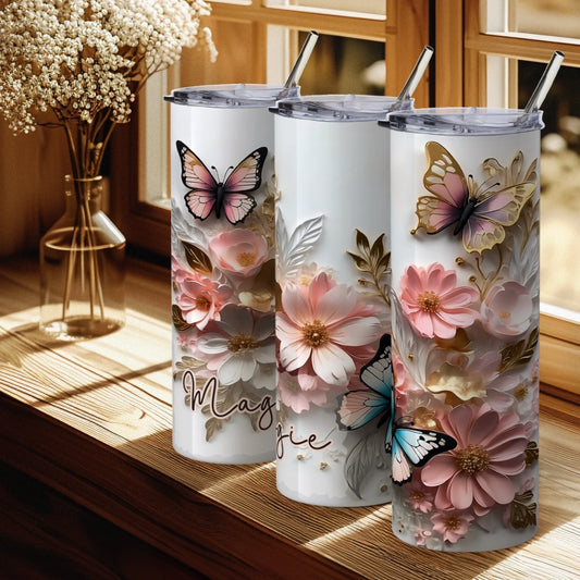 floral personalised travel mug for mums UK