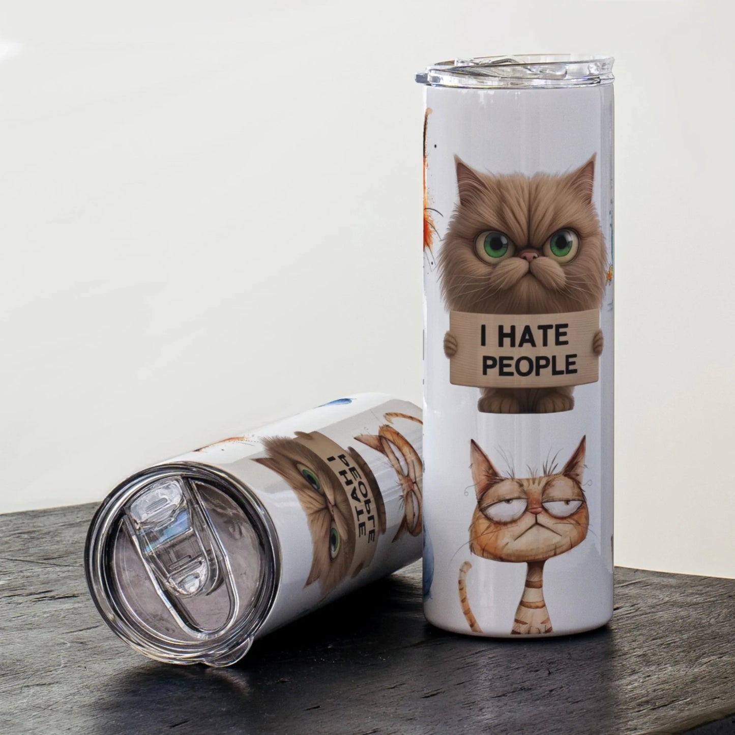 cute whimsical cats coffee cup