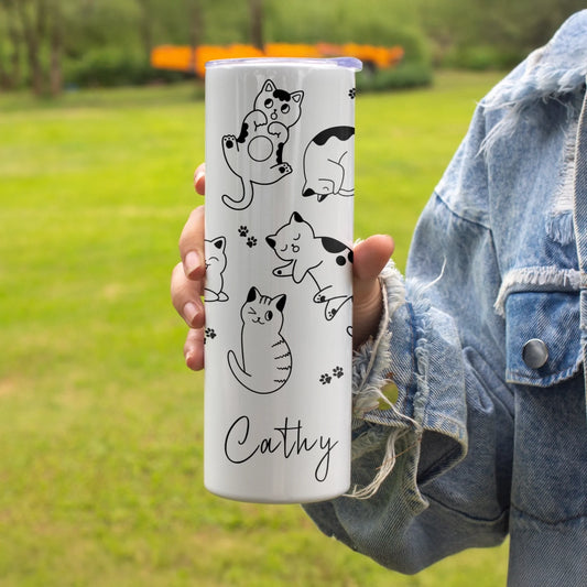 Cat design hot and cold bottle