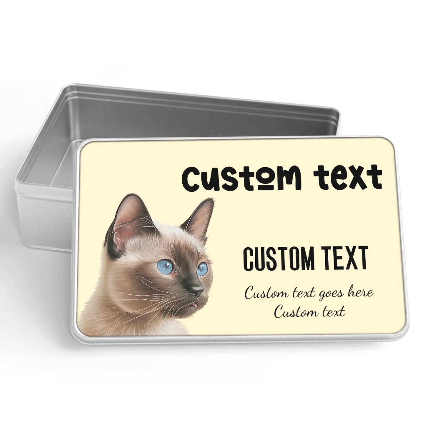 Cat treat box gift with custom design options