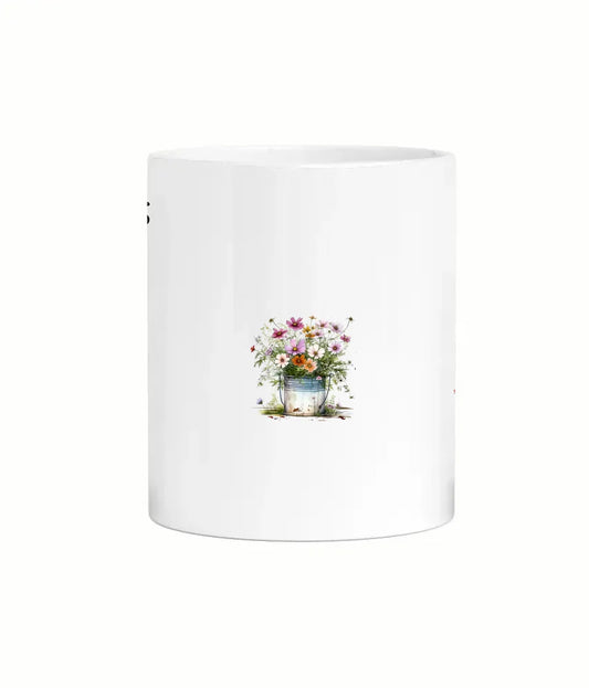Dog breed and lady mug
