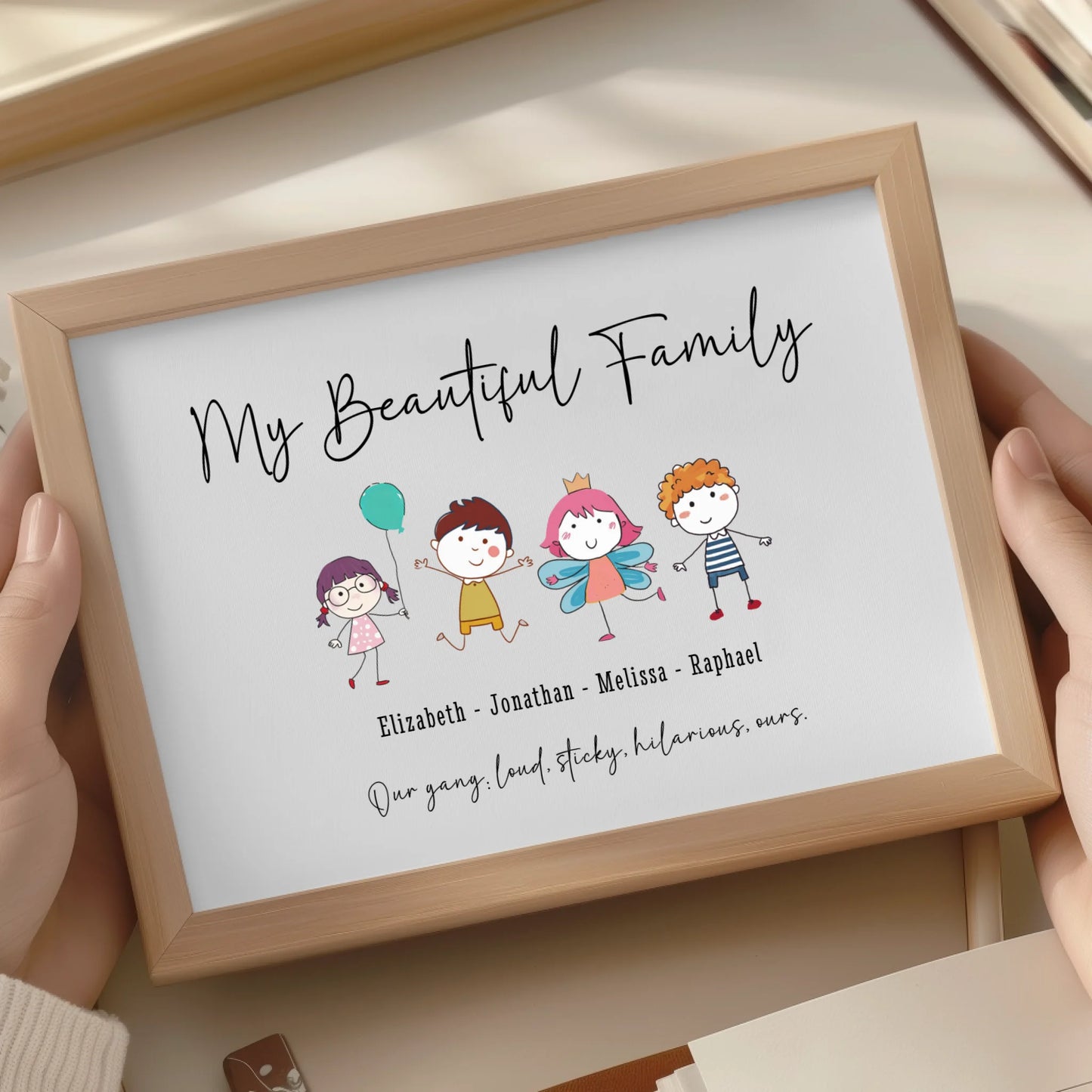 Custom quote family artwork