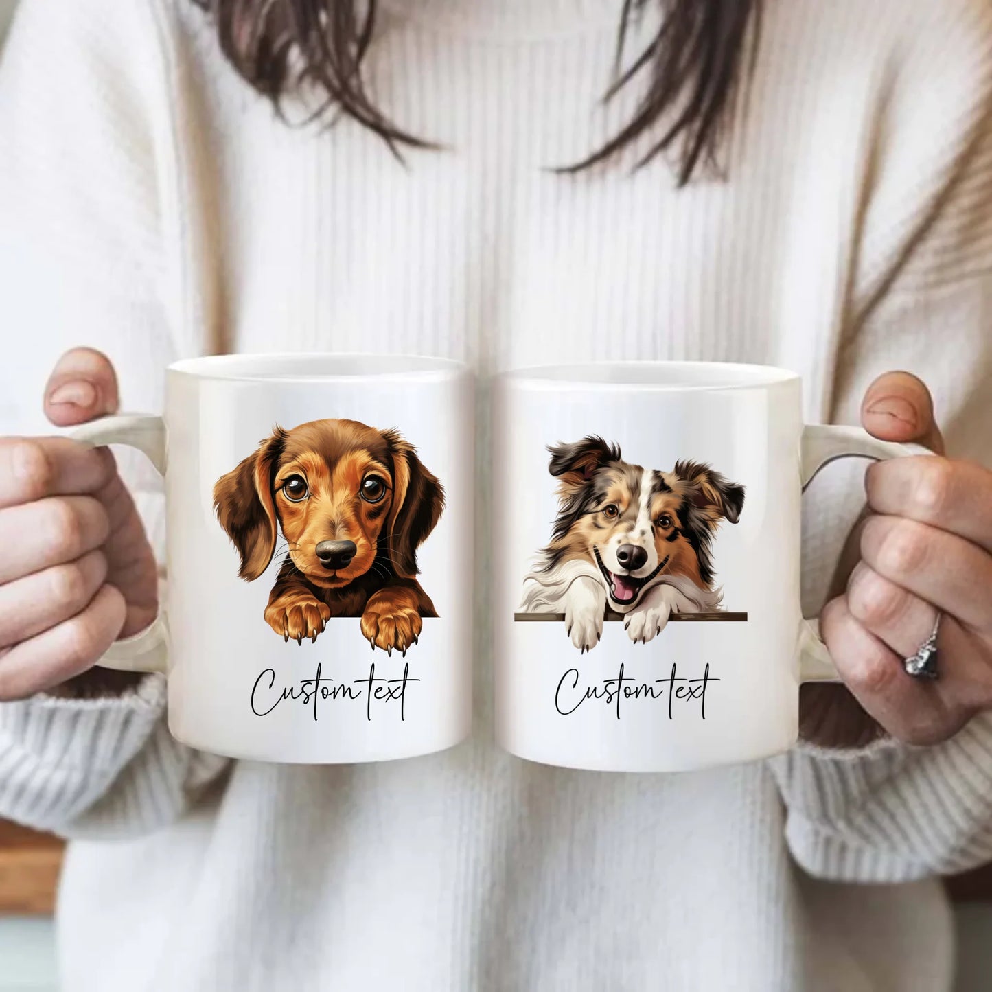 dog lover mug with custom text