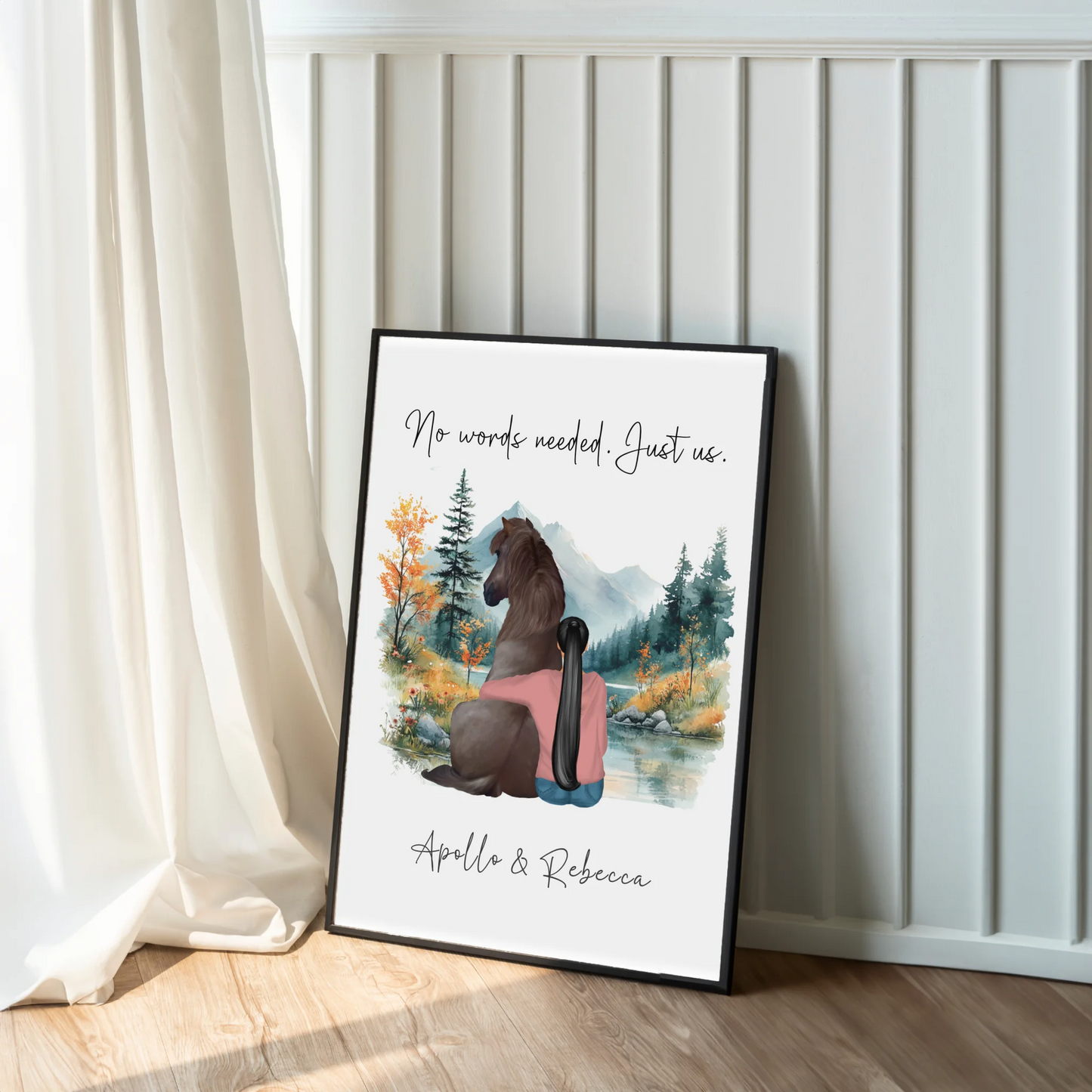 horse friendship wall art UK