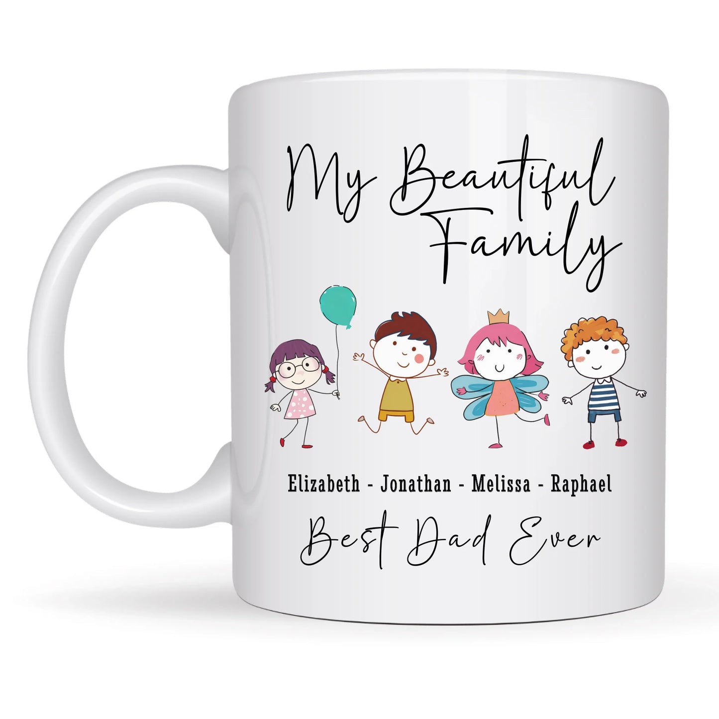 Custom family mug gift for parents or grandparents