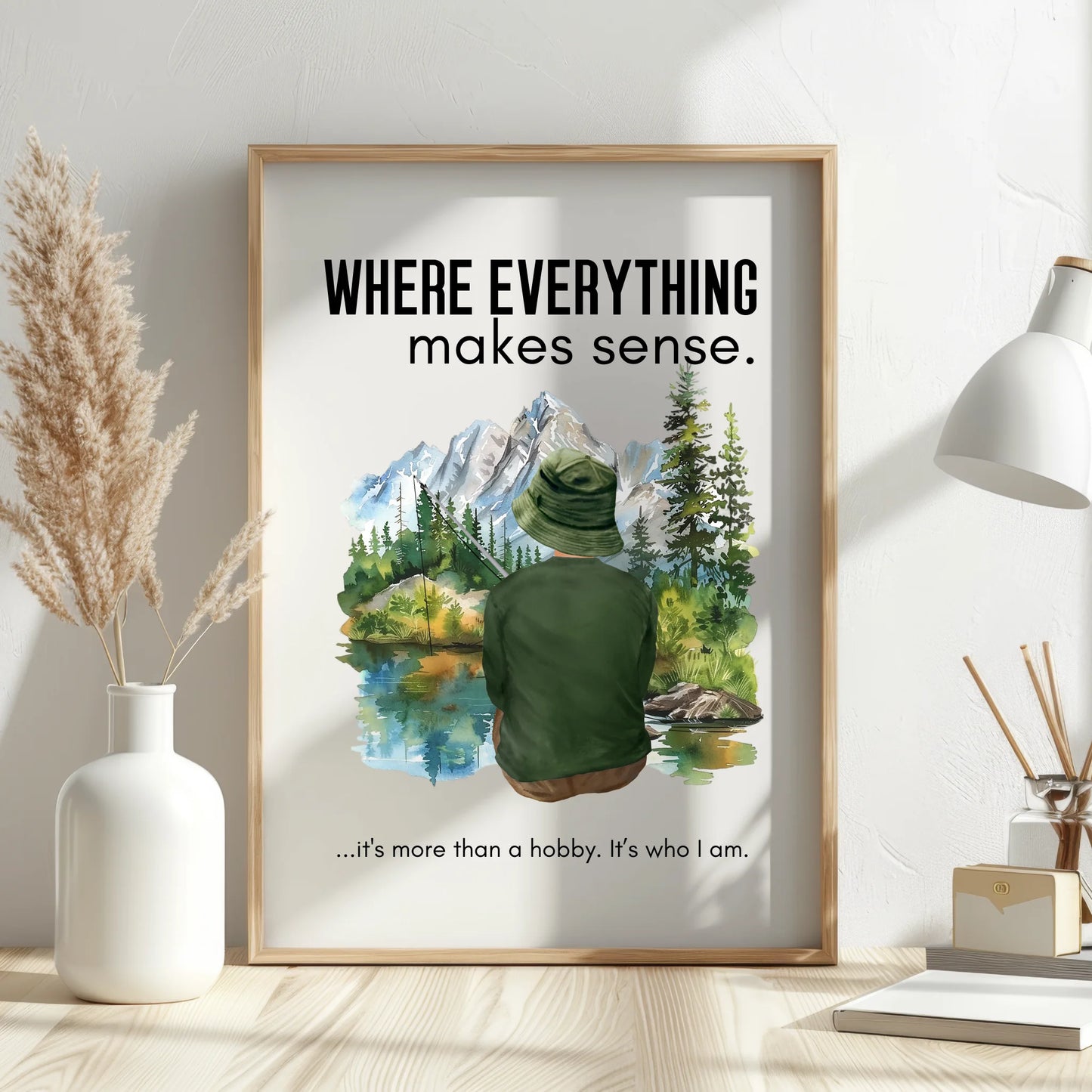 build your own fisherman artwork gift
