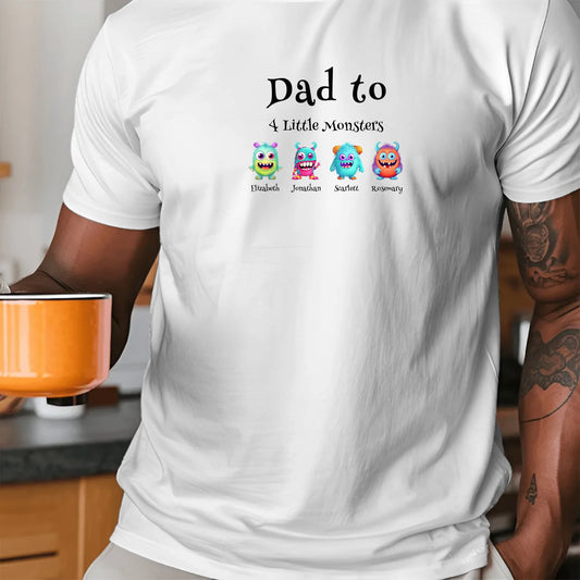 Unisex Little Monsters top with personalised names