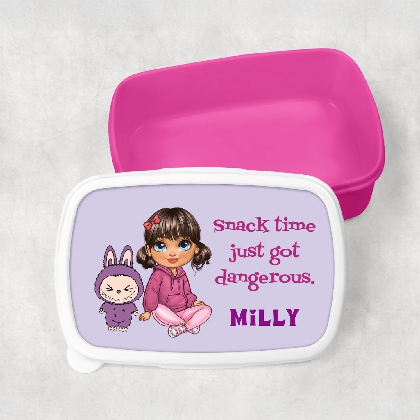 quirky labubu style lunch box