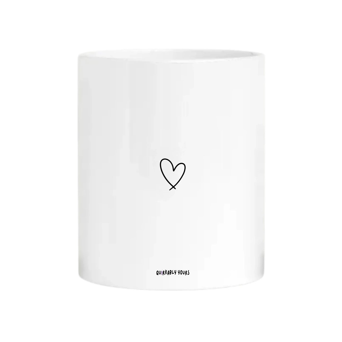 Minimalist heart mug for parents