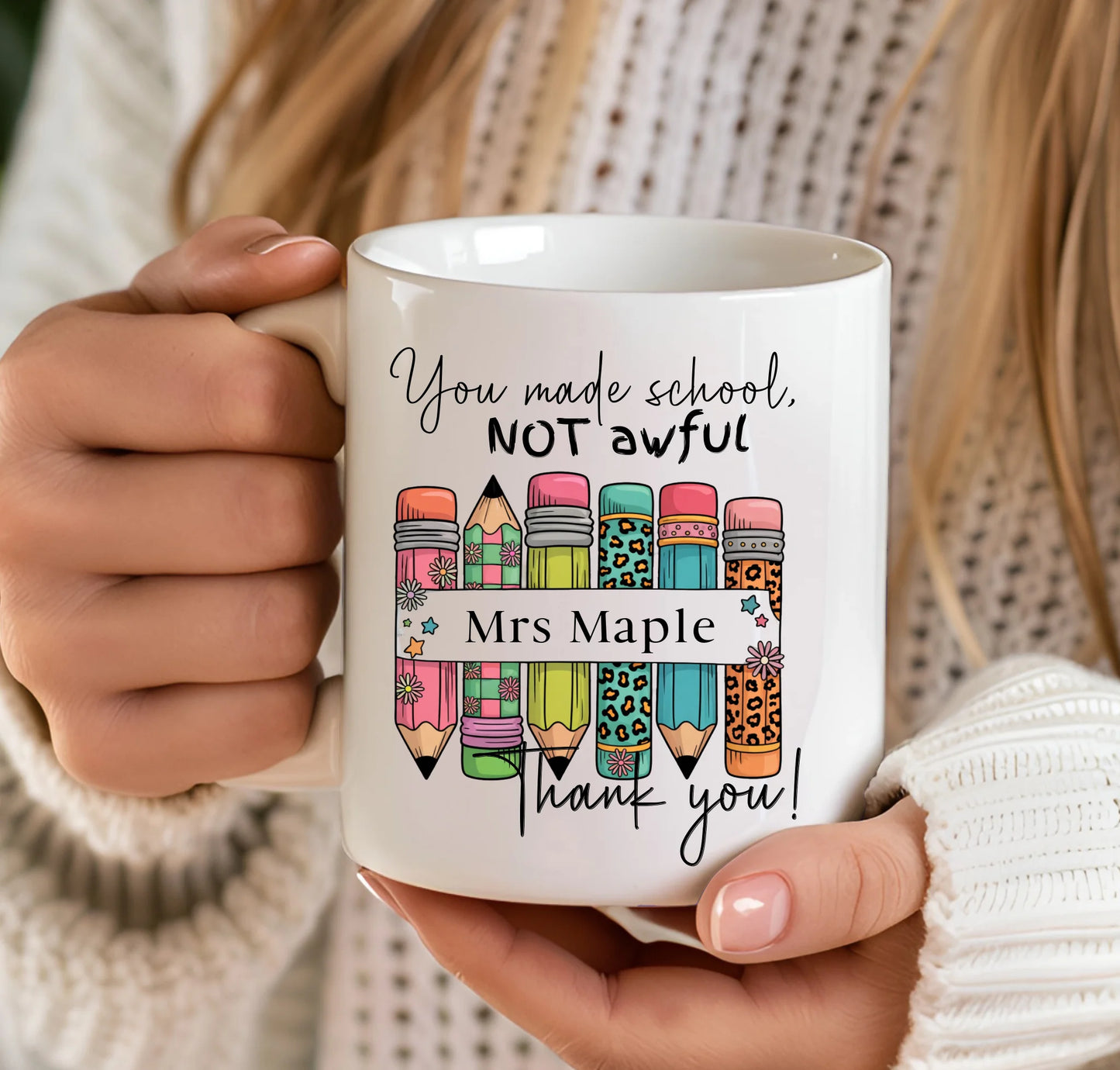 End of term teacher present UK