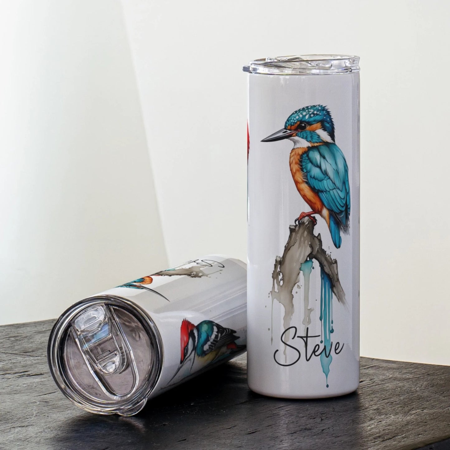 Custom bird lover insulated drinks bottle