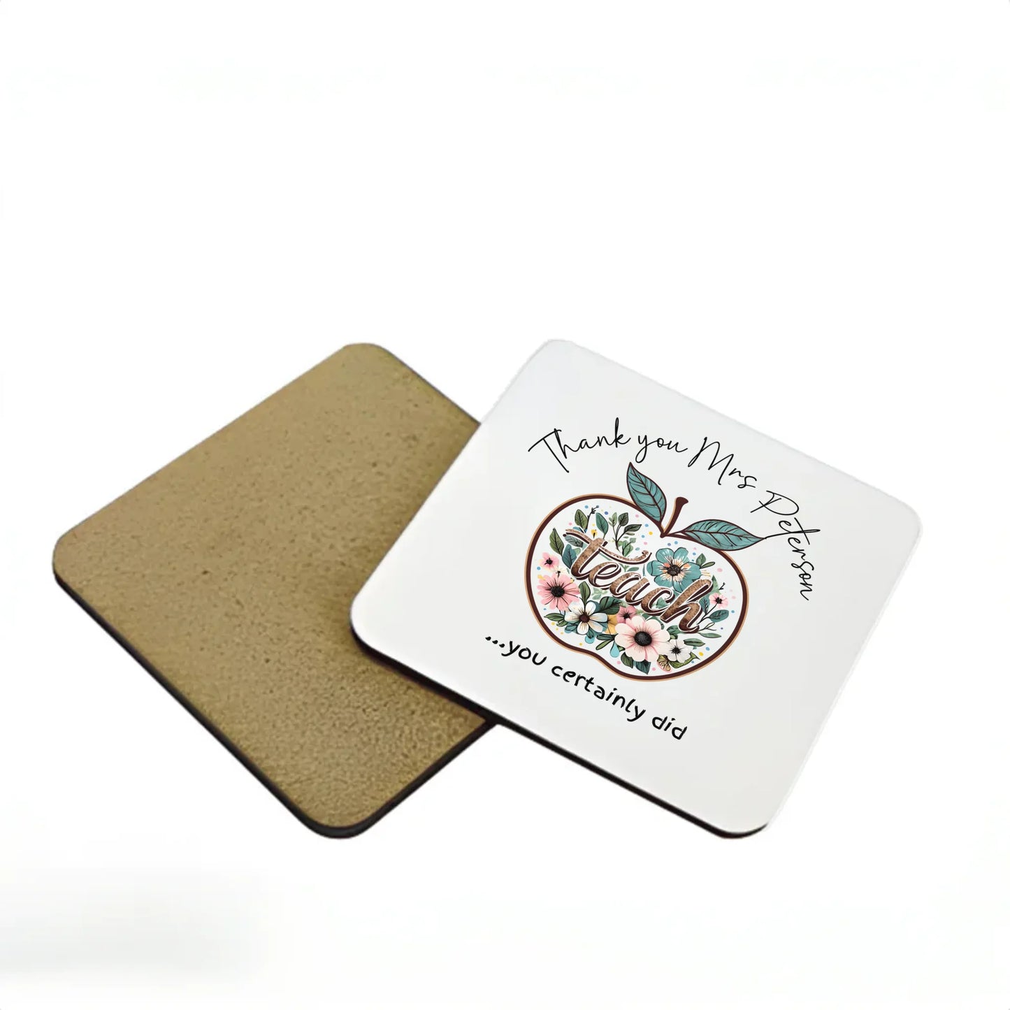 Thank you teacher coaster gift UK