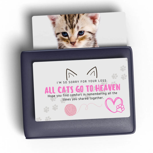 Pet tribute personalised wallet card