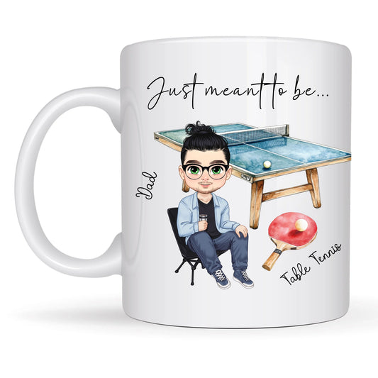 chibi character table tennis gift mug