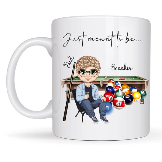 Custom snooker mug with character