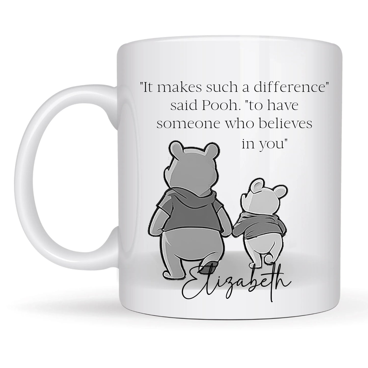 Pooh and Piglet mug gift for teacher
