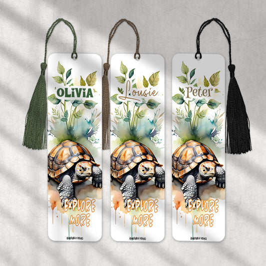 Tortoise design bookmark for birthdays and Christmas