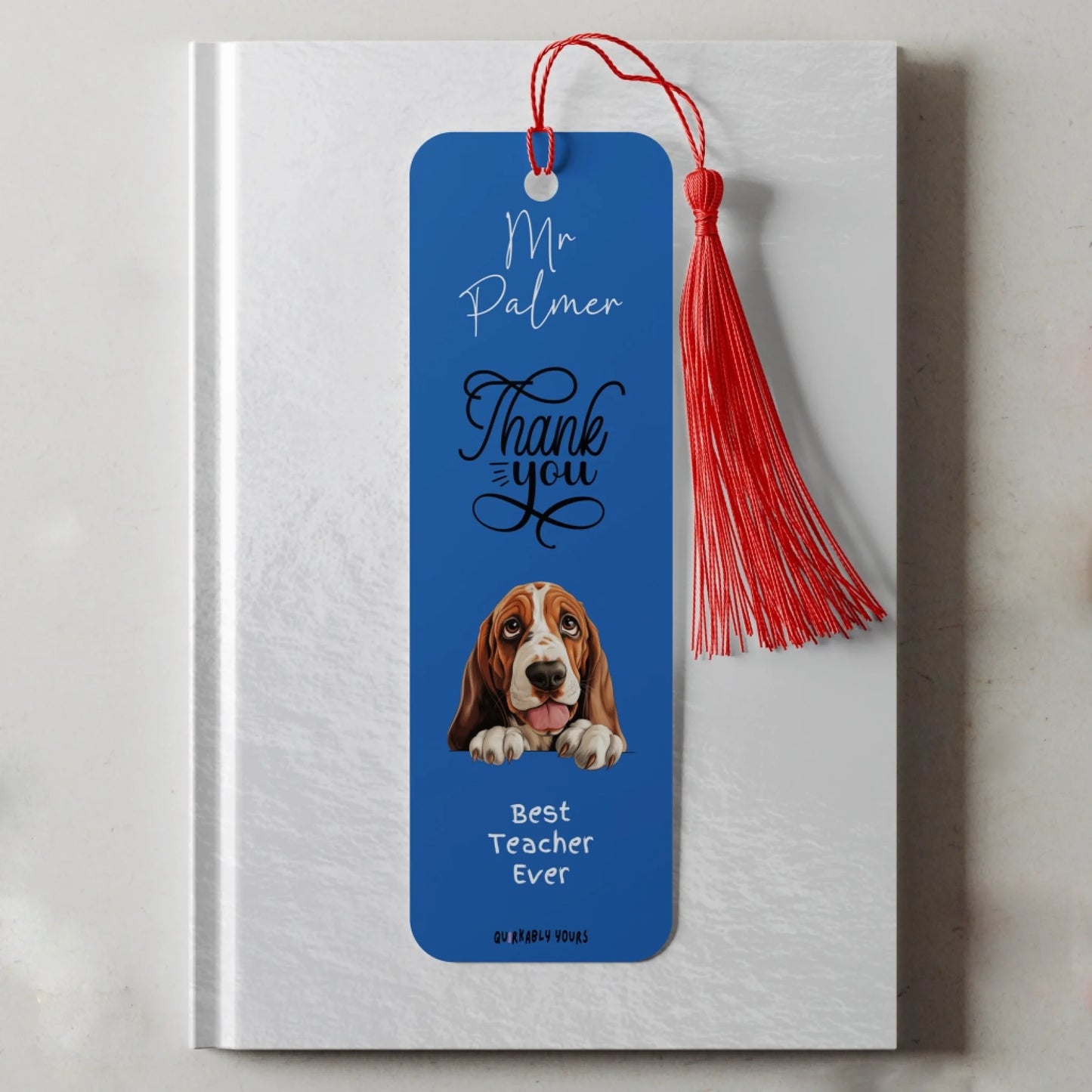 Dog-themed thank you present for book lovers