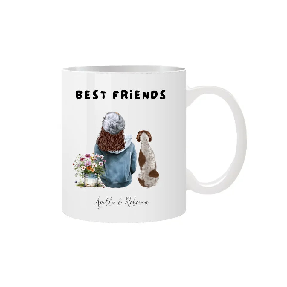Dog and owner mug