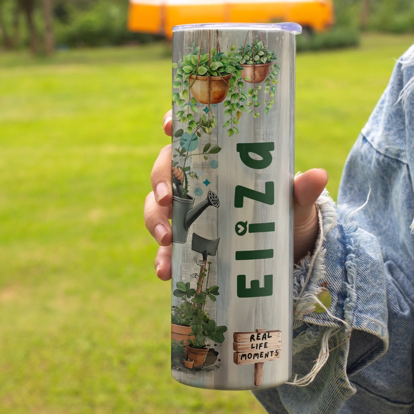 plantaholic Custom garden quote tumbler – perfect gift for plant mums