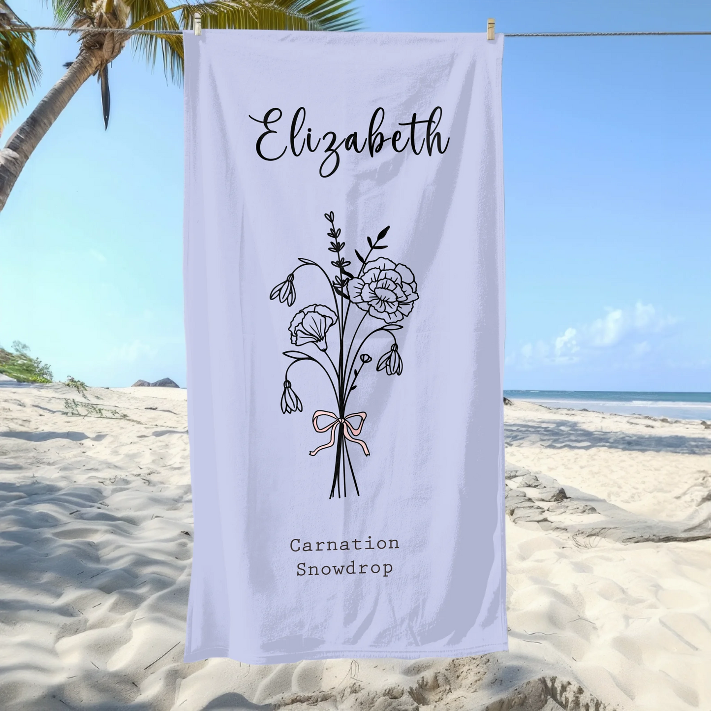 Quick dry birthday towel UK