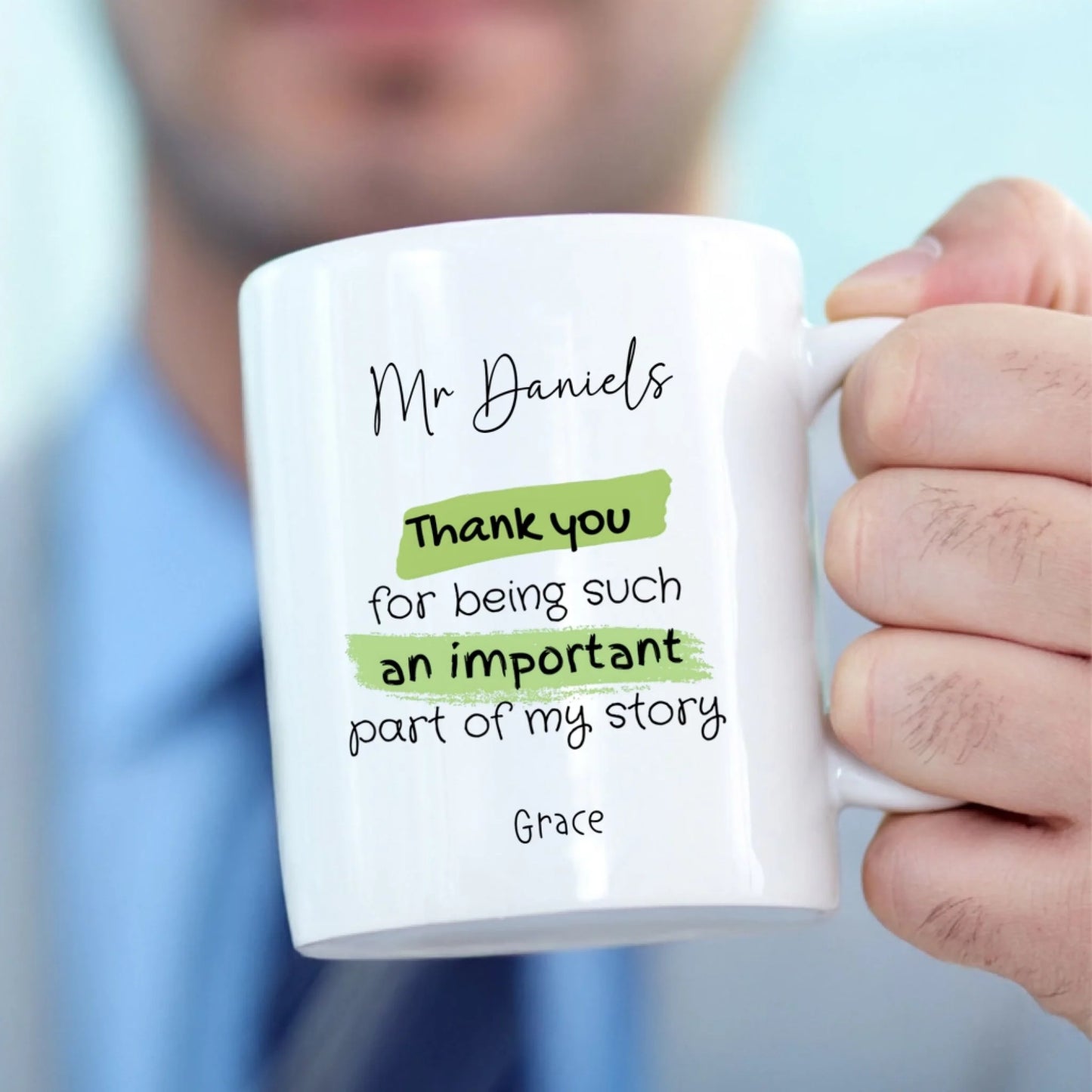 End of term teacher thank you mug UK
