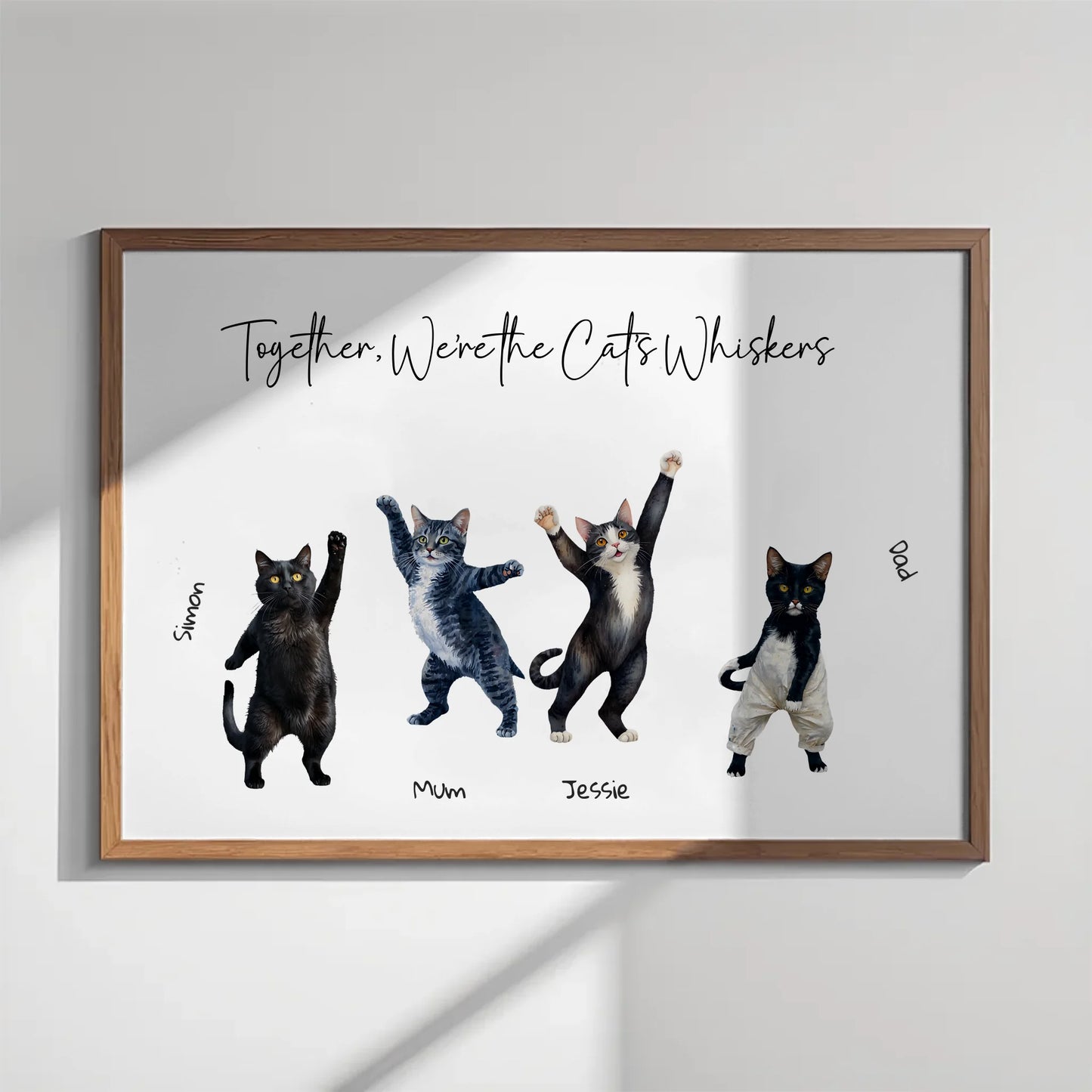 Together we're the cat’s whiskers artwork